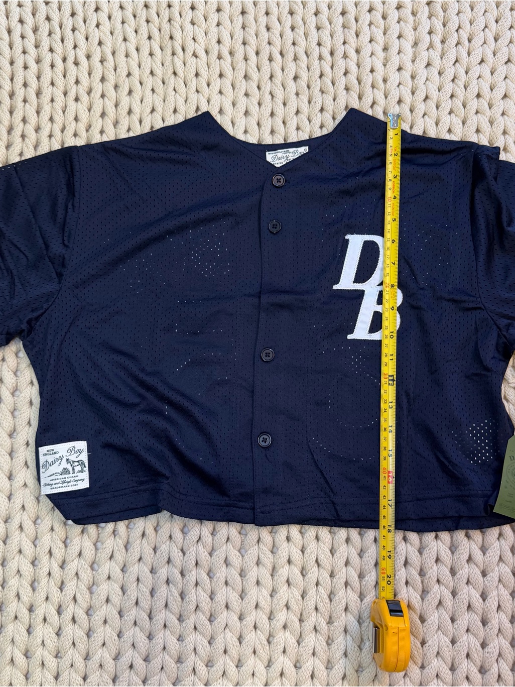 Nwt Dairy Boy Navy Homecoming Cropped Jersey Limited Edition Size Medium — image 7 of 8